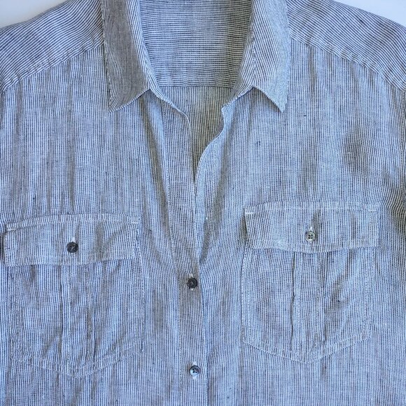 James Perse Women's Striped Blouse - Picture 6 of 12